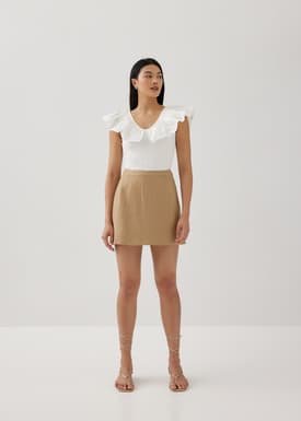 Jewell Fitted Ruffle Top