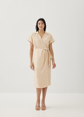Glendale Linen Wrap Dress