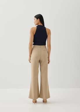 Novali Pintuck Flare Pants