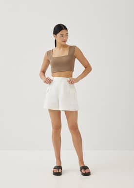 Monna Linen Cargo Shorts