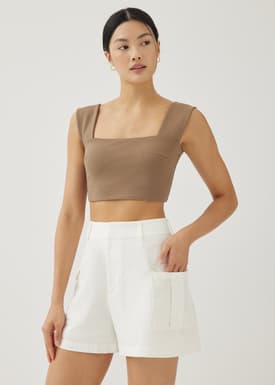 Monna Linen Cargo Shorts