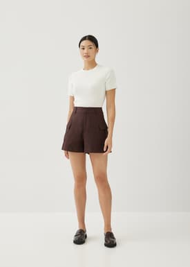 Monna Linen Cargo Shorts