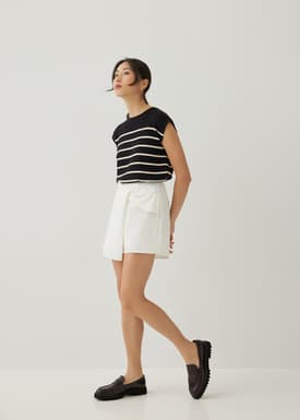 Dessa Linen Twist Front Skort