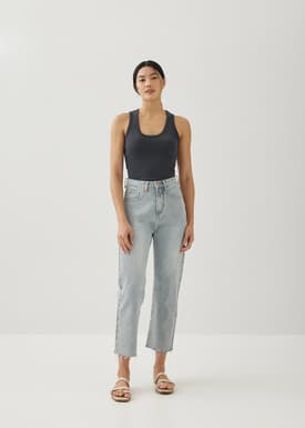 Fenna Ribbed Jersey Top