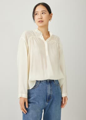 Meryn Mandarin Collar Blouse
