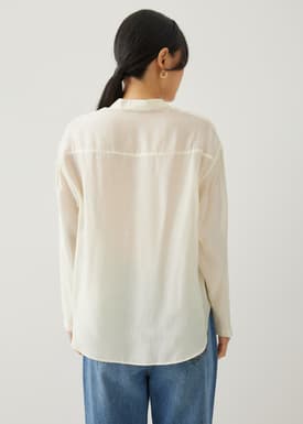 Meryn Mandarin Collar Blouse