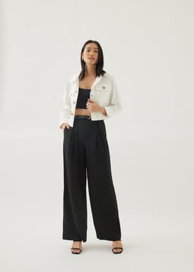 Breia Cotton Twill Boxy Jacket