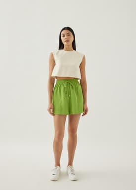 Yanni Relaxed Cotton Twill Shell Top