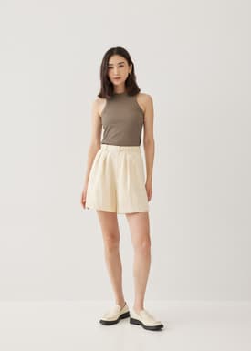 Ryanna Linen Wide Leg Shorts