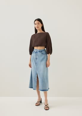 Thelma Elastic Puff Sleeve Top