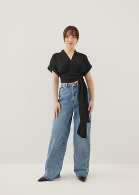 Karinn V-neck Wrap Top