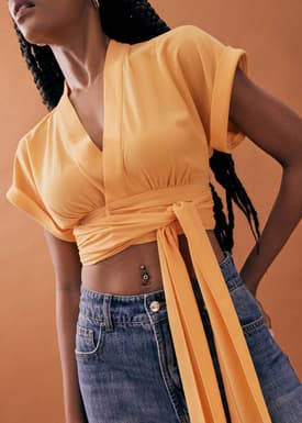 Karinn V-neck Wrap Top