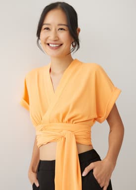Karinn V-neck Wrap Top