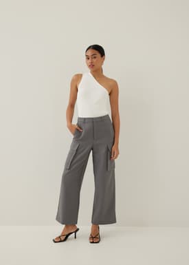 Ylise Mid Waist Cargo Trousers