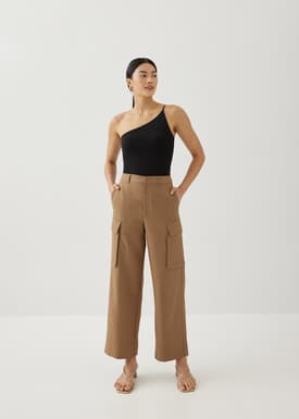 Ylise Mid Waist Cargo Trousers