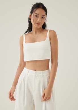Veera Padded Cropped Tank Top