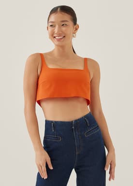 Veera Padded Cropped Tank Top