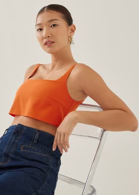 Veera Padded Cropped Tank Top