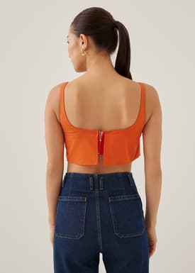 Veera Padded Cropped Tank Top