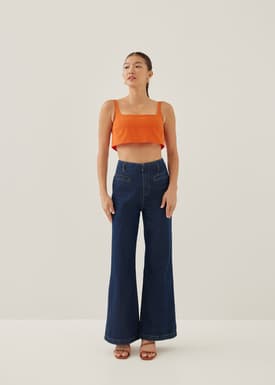 Veera Padded Cropped Tank Top
