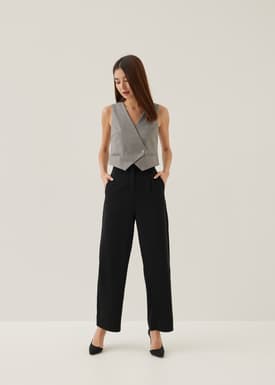 Almita Asymmetric Button Down Vest