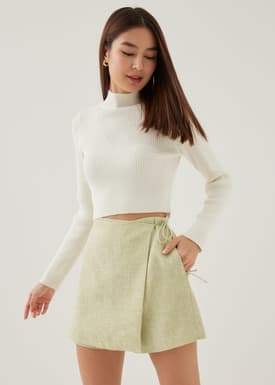 Albertha Tweed A-line Skort