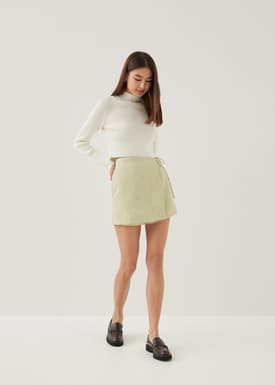 Albertha Tweed A-line Skort
