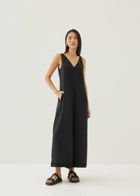 Tallie Tweed Wide Leg Jumpsuit