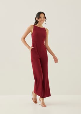 Breen Padded Flare Jumpsuit