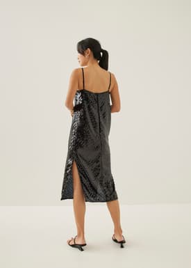 Carter Sequin Column Midi Dress