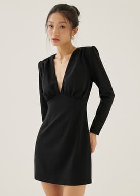 Paulette Padded A-line Mini Dress