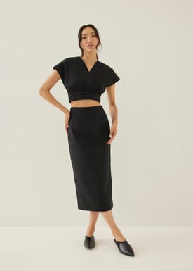 Monette Tweed Crop Top