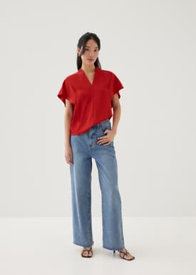 Maleen V-neck Shell Top