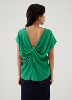 Danara Twist Back Shell Top