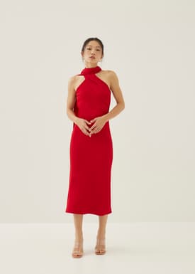 Sola Halter Midi Dress