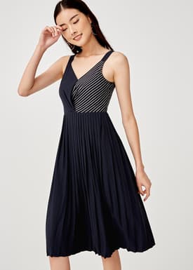 Gemma Pleated Midi Dress