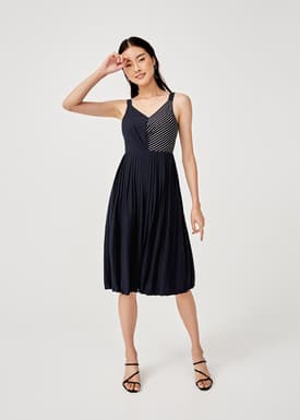 Gemma Pleated Midi Dress