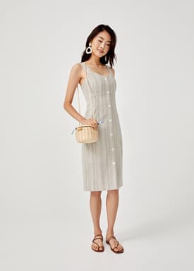 Narelle Sweetheart Button Down Dress
