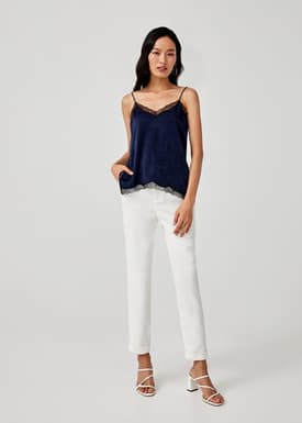 Alexia Lace Trim Camisole Top