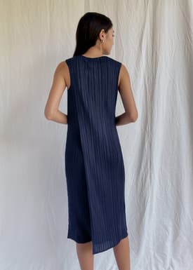 Eva Pleated Midi Dress