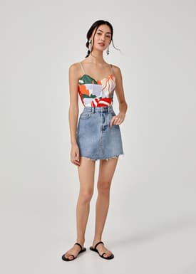 Kailani Bustier Top in Tropicana Dream