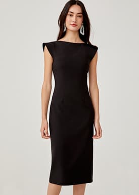 Niobe Lace Back Midi Dress