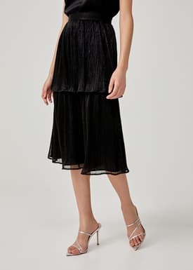 Maya Tiered Midi Skirt