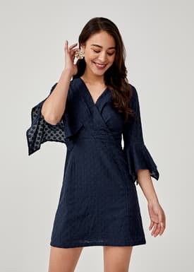 Eusebia Broderie Anglaise A-line Dress