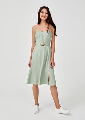 Arielie Belted Camisole Dress