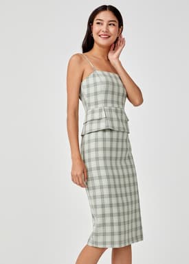 Molly Plaid Bodycon Dress