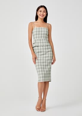 Molly Plaid Bodycon Dress