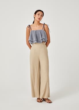 Juno Tie Shoulder Crop Top