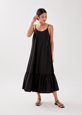 Philippa Cotton Ruffle Maxi Dress