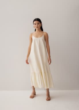 Philippa Cotton Ruffle Maxi Dress